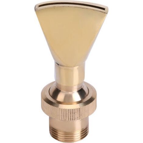 Arroseur en laiton massif pour bassin ou jardin – Jeffergarden, jet décoratif à bec orientable, finition vieillie bronze (1/4)