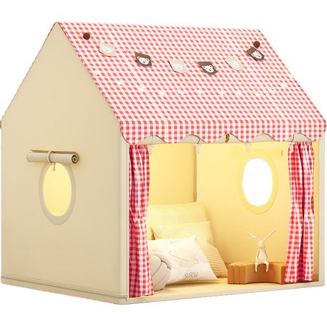 Tente pour enfants, structure de jeu d'intérieur pour enfants, espace spacieux, idéal comme coin de jeux dans une chambre, une salle de jeux ou un salon (1/4)