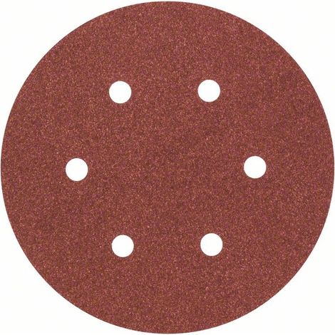 BOSCH SCHLEIFBLATT (FÜR EXZENTERSCHLEIFER VERSCHIEDENE MATERIALIEN, 5 STÜCK, Ø 150 MM, KÖRNUNG 120) (1/3)