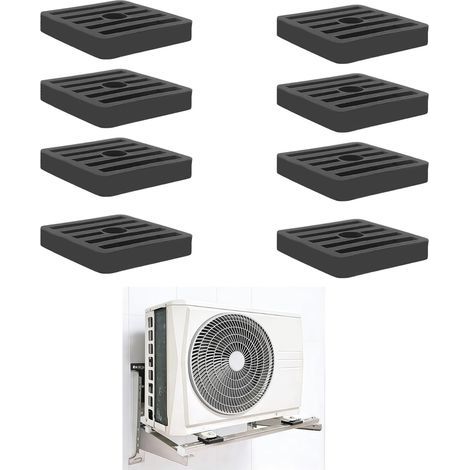 Set mit 8 stoßdämpfenden Gummipads für Klimaanlagen – geeignet für Klimaanlagen, 4,7 cm x 4,7 cm x 0,8 cm (1/5)