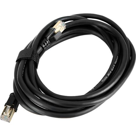 Câble Ethernet Cat8 RJ45, câble réseau rond, cordon de brassage 3 m (9,8 pi) (1/5)