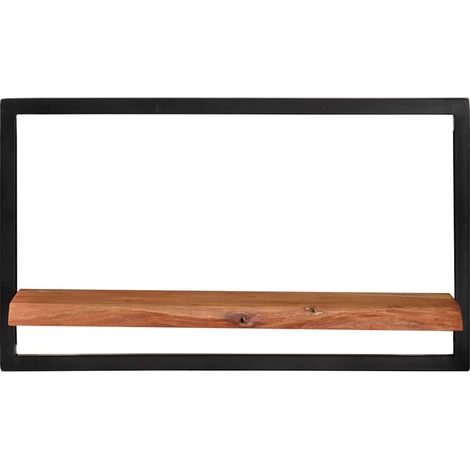 Maison Exclusive - Wandregale 2 Stk. 60x25x35 cm Massivholz Akazi (1/5)