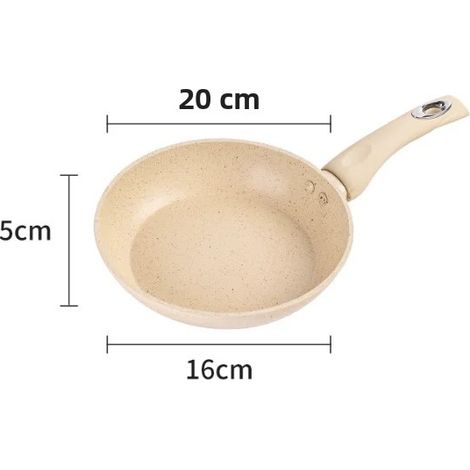 Poêle wok antiadhésive en céramique pour œufs, tacos, crêpes, compatible induction et gaz, motif cocaïne. (1/5)