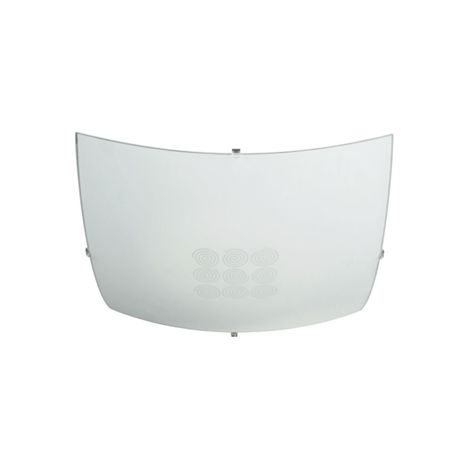 CRISSY Vetro Quadr. Decoro Bianco - 40 cm
