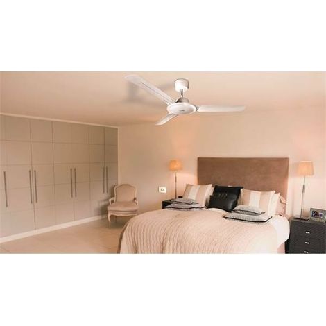 Ventilatore da soffitto reversibile Vortice Nordik Evolution R 120/48'' Bianco