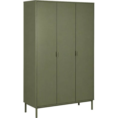 sweeek - Garderobe mit Heveaholz und Metall 5 Regalböden und 1 Kleiderstange (1/5)