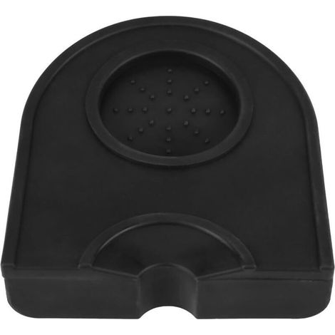 1Pcs Plaque Support Antidérapante en Silicone pour Tampon Presse Poudre Café dans la Maison ou Bar.(Noir) (1/5)