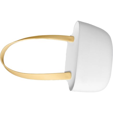 Égouttoir de cuisine suspendu avec trou d'évacuation, grande capacité, souple et flexible, jaune et blanc. (1/5)