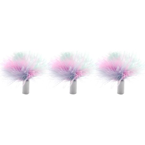 Lot de 3 plumes de rechange pour accessoires de jouets interactifs pour chats (1/4)