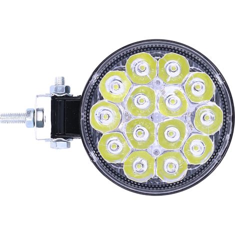42W 14LED 6000K 3000LM Runde wasserdichte IP67 Universal-Arbeitsleuchte für Auto und Motorrad (1/5)