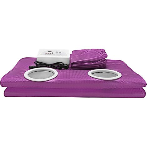 Kit de sauna portatif Couverture de sauna avec manches, couverture de sauna thermique numérique for la perte de poids et fitness (avec 2 manches) Tente de sauna personnelle pour spa à domicile ( Color (1/5)