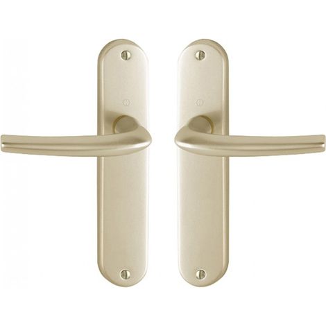Juego de puerta San Diego 1191/347 HOPPE Alu Champagne F2 - Caño - 3230303 (1/2)