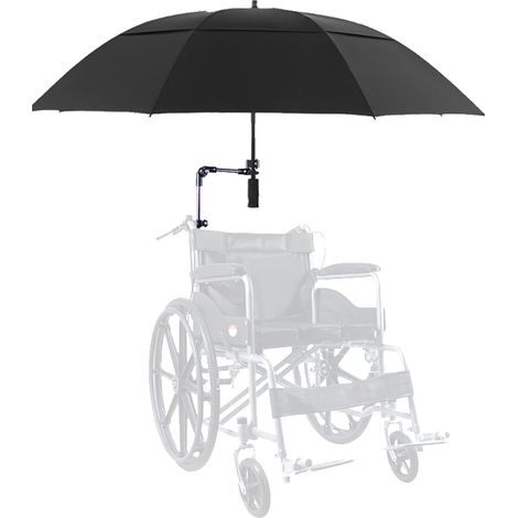 Umbrella for Wheelchair Parasol Canopy Rain Cover Sun Shade UV Protection Umbrella Holder for Electric Wheelchair for Most (1/5)