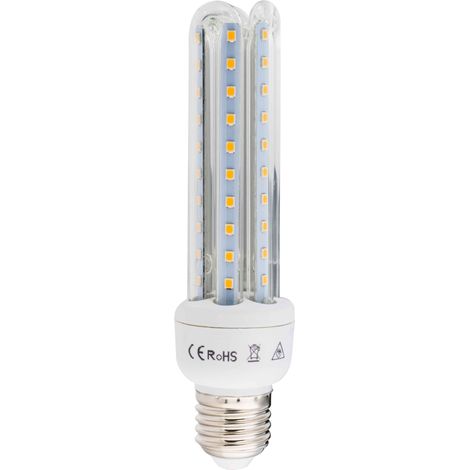 Ampoule led 3 tubes e27 14w blanc/chaud