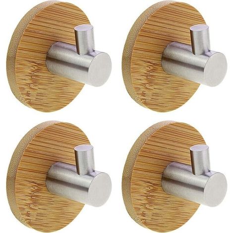 Lntyq Crochets adhésifs Crochets de Serviette de Suspension Ultra Ssolides en Acier Inoxydable et Bambou de 3m pour la Cuisine (1/5)