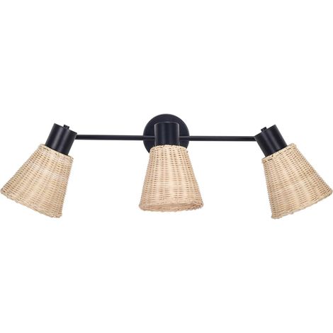 FORLIGHT Nature plafón triple en color negro para bombilla E27 (1/5)
