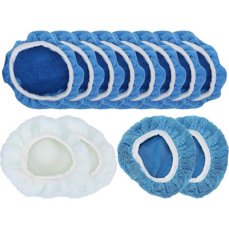 12-teiliges Polierhauben-Set aus Faser-Polierpads für Autopoliermaschinen