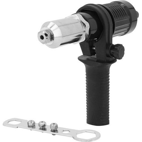 Adaptateur Riveteuse , Kit d'adaptateur de Pistolet à Riveter pour Perceuse électrique sans Fil , Pistolet à Riveter électrique Rivetage Outil (1/5)