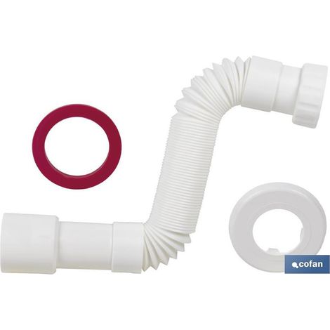 Weißer flexibler Schlauch 1 1/4 Ø32-40 300-720 mm