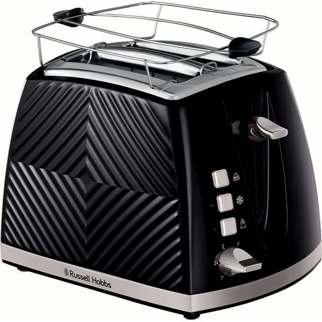 Russel Hobbs Groove 2S Toaster Schwarz 2-Scheiben Toaster