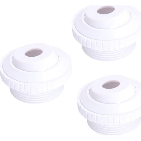 3pièces Nozzle De Massage Spa PVC pour Piscine Jet Eau Ajustable Accessoire Et Rotatif pour Spa Et Bains à Remous