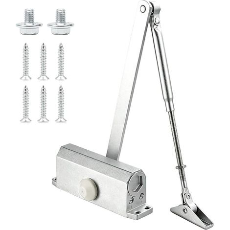Ferme-Porte Hydraulique Argent 25-65kg (1/3)