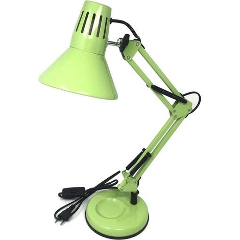 Lumetto Da Scrivania Braccio Snodabile Lampada Lume Con Morsetto X Tavolo Verde (1/3)