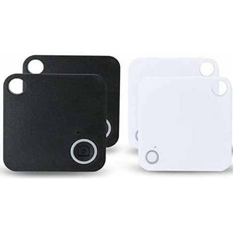 4X Smart Bluetooth Trackers, Up to 85ft Range GPS Tracking Locator, Anti-Lost Tracker APP Control Compatible iOS Android for Keys, Pets, Wallet (1/5)