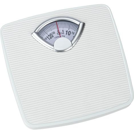 1 Pèse-personne mécanique, Capacité 130 kg, Boîtier métal, Surface antidérapante, Pour adulte et enfant (1/5)
