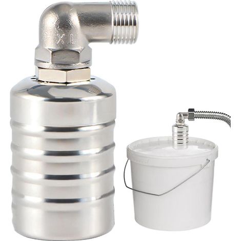 Contrôle du niveau d'eau - Contrôleur de niveau automatique 304  Flotteur de fontaine avec filtre intégré pour éviter le colmatage, pour le stockage d'eau, piscine, 4 points de distribution d'eau laté (1/5)