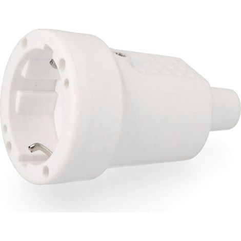 Prise étanche EDM caoutchouc blanc IP44 R42101 (1/3)