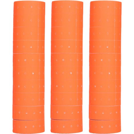 3 Étiquettes de prix 15000 pièces, étiquette à une rangée 21x12mm rouge pour M5500 MX5500 (1/5)