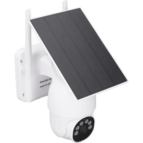 Caméra de surveillance solaire HD 1080p 2MP étanche IP66, vision nocturne Wi-Fi, résolution 1920x1080 (1/5)