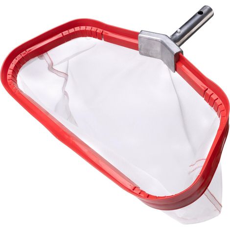 Épuisette de Piscine, Lourd Fardeau Epuisette avec Cadre en Aluminium, Filet Sac en Anti-Déchirure Nylon pour Ramasse Brindilles Feuilles mouillées, Pool Rake Skimmer Net (1/5)