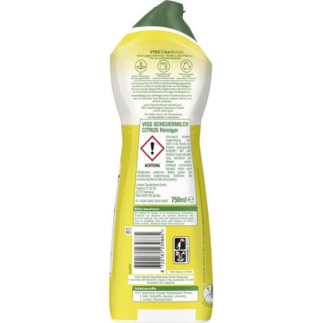 8x VISS Scheuermilch 750ml Citrus Fett Schmutz Reinigung Bodenpflege Duft Glanz (1/3)