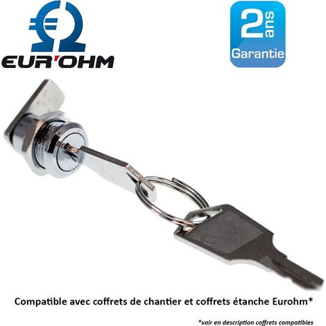 Serrure à clé pour coffret étanche