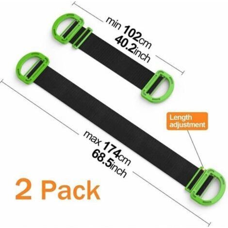Verstellbare Hebegurte von Total Clearance – Set mit 2 Hebegurten für Möbel, Kartons, Matratzen, Baumaterialien und schwere Gegenstände, Tragkraft bis zu 272,2 kg (1/4)