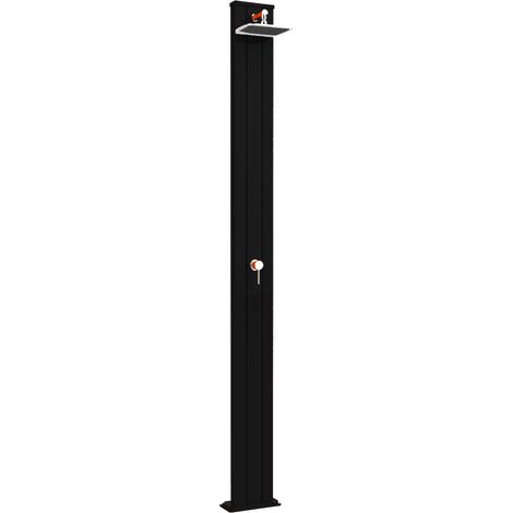 Doccia Solare da Esterno Giardino 30L Miscelatore Arkema Spring S Grigio Antracite (1/5)