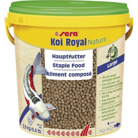 Sera Koi Royal Large nourriture naturel 10 litres