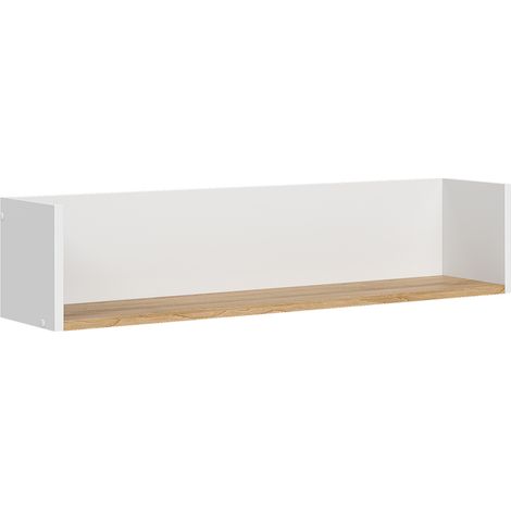Libreria da parete Viktor, Bianco/Artisan, 93.4 x 20 cm, Vicco