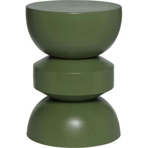 Side table, end table, nightstand metal Green 32x32x43.5 cm - Assa (1/4)