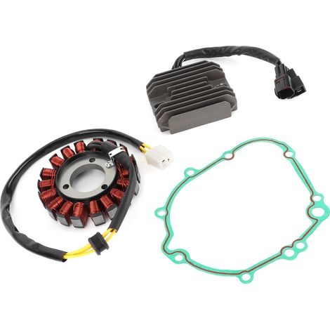 Zylinderkopfdichtungssatz mit Stator und Regler für Suzuki GSXR600 K6 K7 K8 K9 (2006–2009), Motordichtung, 4-teilig, inklusive Schalldämpfer (1/5)
