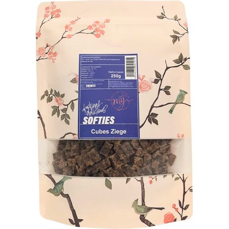 Cubetti di carne di capra semi-morbidi 250 g  senza glicerina  adatti a chi soffre di allergie  Il mio fottuto delizioso