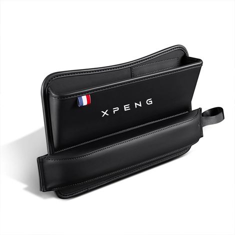 (Pour xpeng 1-Noir) Sac de rangement en cuir pour fente de siège auto, accessoire auto pour Xpeng P7 G3 G3i G9 P5 X2 N5 F30 H93 Beta 2019 2020 2021 (1/5)