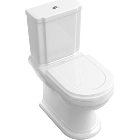 Villeroy & Boch – WC broyeur à poser – Céramique sanitaire – Finition CeramicPlus – Abattant SoftClosing – Réservoir latéral ou arrière – Longueur 72,5 cm