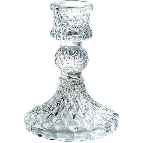 Chandelier À Bougie - Verre Cristal Vintage Français - Pour Dîner Romantique Décoration De Mariage Ou Fêtes - Lot De 1 (1/3)