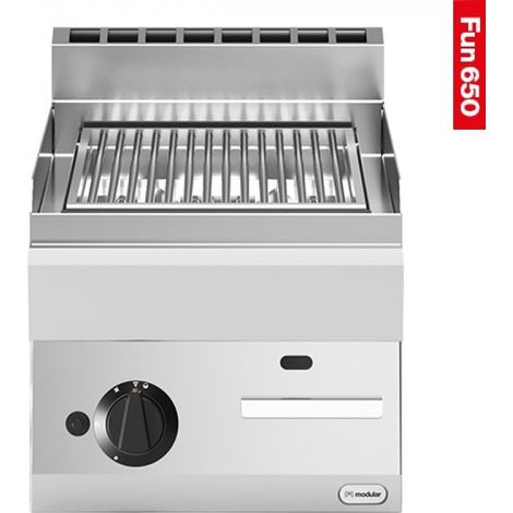 Grill pierre de lave 1 zone - Grille inox - Gaz naturel - Fun 650 - Modular