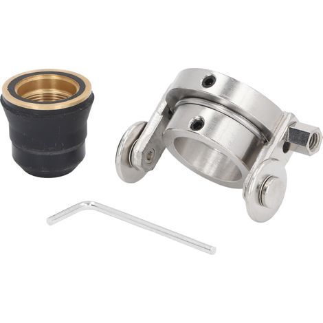 Jeu d'entretoises de roue de guidage de rouleau de coupe, Torches S45 en acier inoxydable avec accessoires de bouclier de protection (1/4)