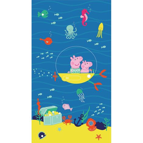 Poster intissé - Peppa Pig avec sa famille dans l'espace - 150 x 270 cm (1/3)