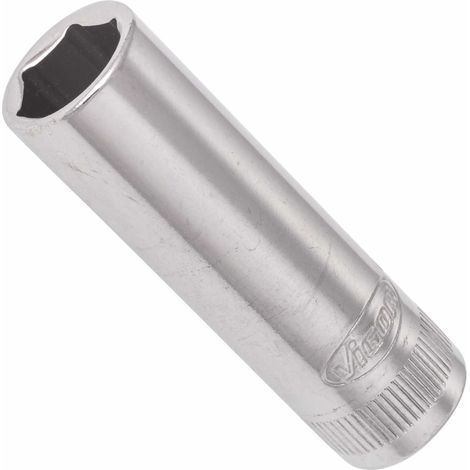 VIGOR Innenvierkant Antrieb 6,3 = 1/4 Zoll Steckschlüssel-Einsatz, lang Außensechskant-Profil V2539N ∙ Vierkant hohl 6,3 mm (1/4 Zoll) ∙ Außen-Sechskant Profil ∙ 10 ∙ Gesamtlänge: 50 mm (1/3)